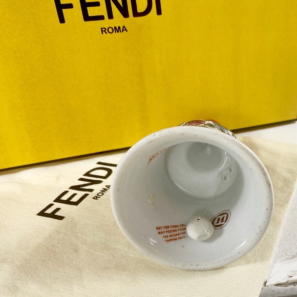 Fendi Rare Porcelain Painted Hand Bell - Picture 4 of 8